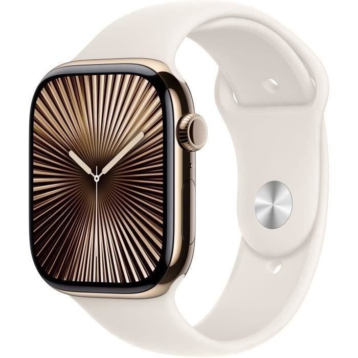 Apple Watch Series 10 GPS+Cellular 46mm Gold Bracelet Starlight Sport / 2024 Très bon état - vue 2