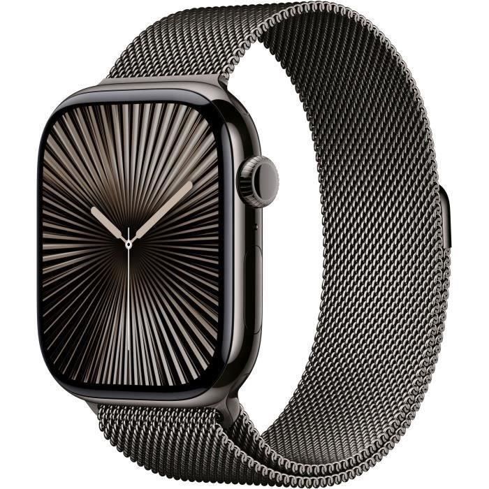 Apple Watch Series 10 GPS+Cellular 46mm Slate Bracelet Slate Milanese Loop / 2024 - vue 1