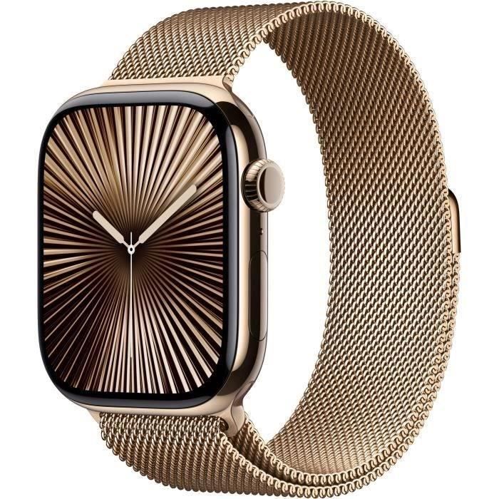 Apple Watch Series 10 GPS+Cellular 46mm Natural Bracelet Milanese Loop / 2024 Très bon état - vue 2