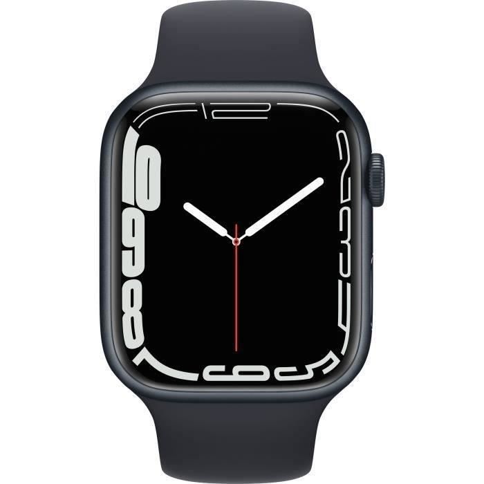 Apple Watch Series 7 GPS + Cellular - 45mm - Boîtier Midnight Aluminium - Bracelet Midnight Sport - Reconditionné - Excellent état - Apple