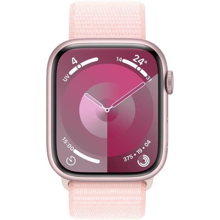 Apple Watch Series 9 GPS + Cellular - 45mm - Boîtier Pink Aluminium - Bracelet Light Pink - Reconditionné - Excellent état Reconditionné - Apple reconditionné disponible sur Cdiscount Seconde Vie