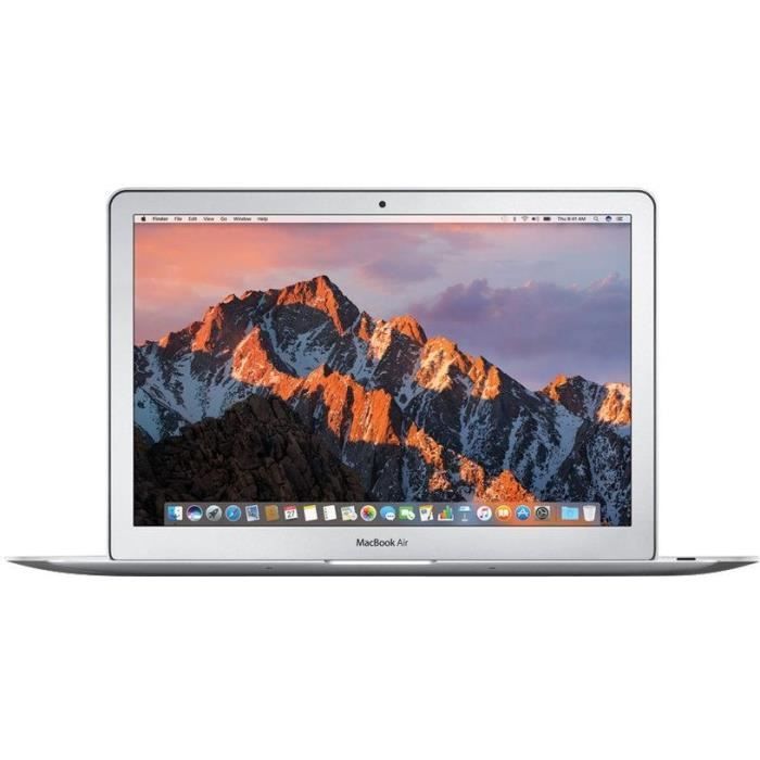 MacBook Air 13Core i5 16 Ghz 4 Go 128 Go SSD Argent (2015) – Batterie Neuve – Reconditionné – Excellent état