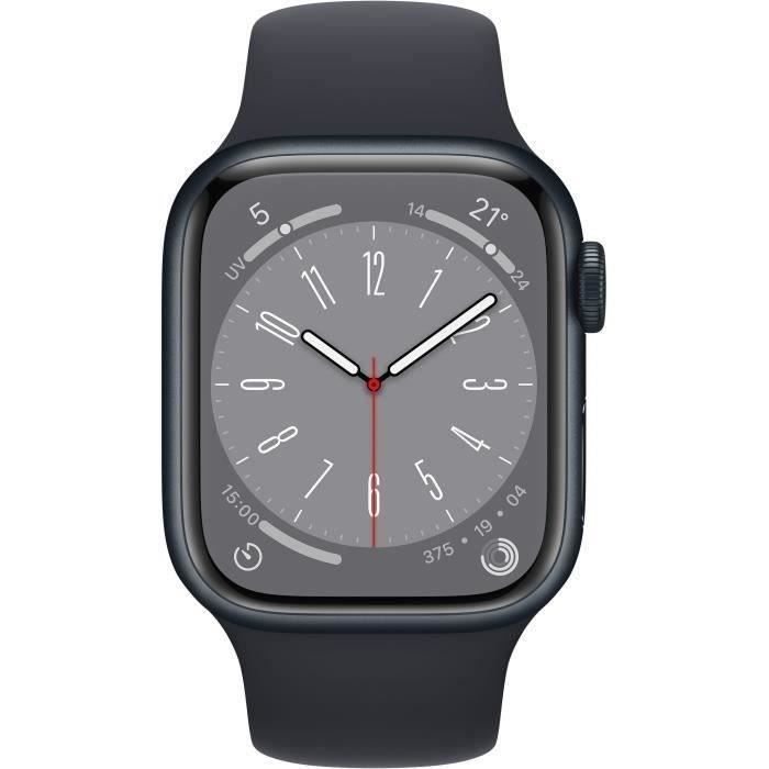 Apple Watch Series 8 GPS + Cellular - 41mm - Boîtier Midnight Aluminium - Bracelet Midnight Sport - Reconditionné - Excellent état - Apple