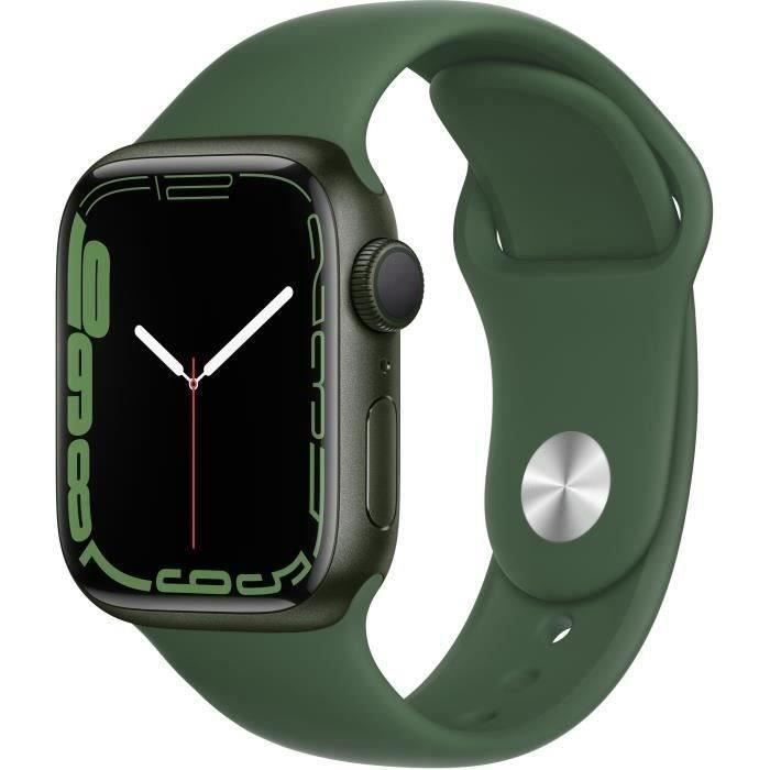 Apple Watch Series 7 GPS - 41mm - Boîtier Green Aluminium - Bracelet Clover Sport (2021) - Reconditionné - Excellent état - Apple
