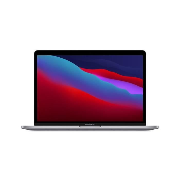 APPLE MacBook Pro Retina Touch Bar 13 Apple M1 32 Ghz 8 Go 256 Go SSD Gris Sidéral (2020) – Reconditionné – Excellent état