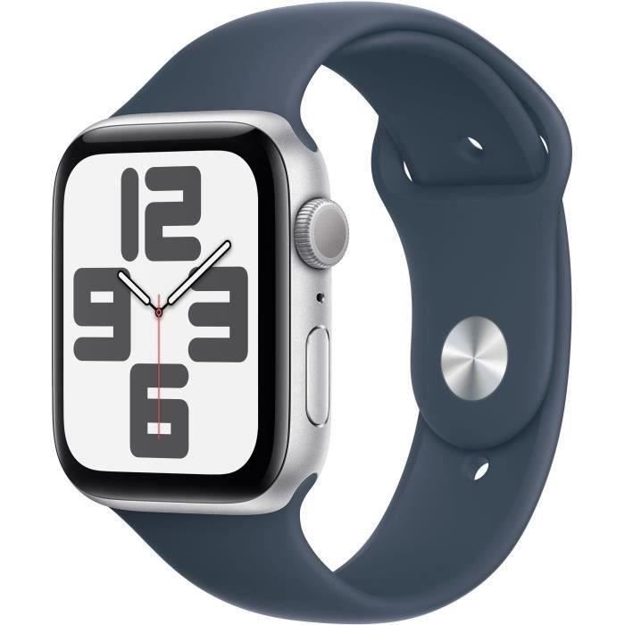 Apple Watch SE GPS 44mm Boîtier Aluminium Bracelet Storm Sport Band / 2023
