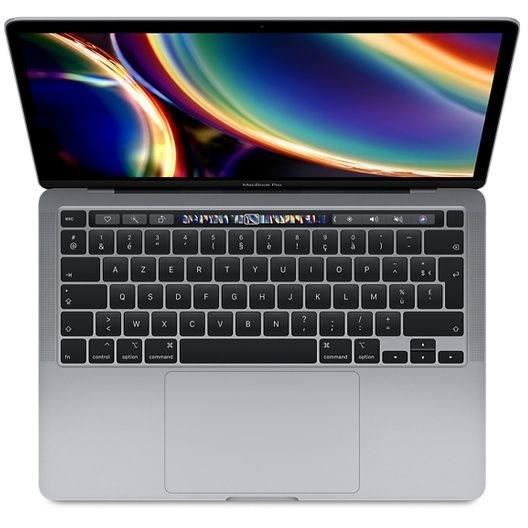 MacBook Pro Touch Bar 13Core i7 23 Ghz 16 Go 512 Go SSD Gris Sidéral (2020) – Batterie Neuve – Reconditionné – Excellent état
