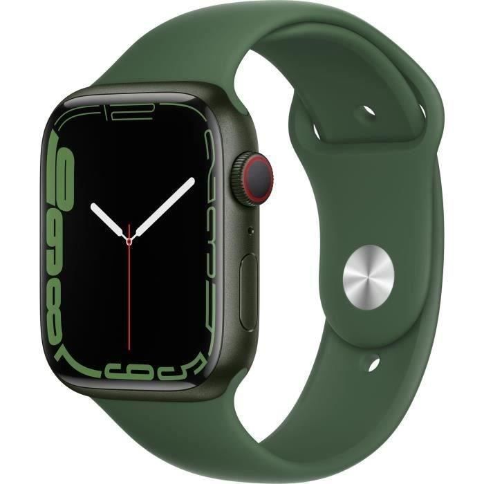 Apple Watch Series 7 GPS + Cellular - 45mm - Boîtier Green Aluminium - Bracelet Clover Sport (2021) - Reconditionné - Excellent - Apple