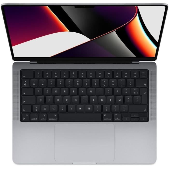 MacBook Pro Retina 14 2021 Apple M1 Pro 3 2 Ghz 16 Go 2 048 To SSD Gris Sidéral - Reconditionné - Excellent état