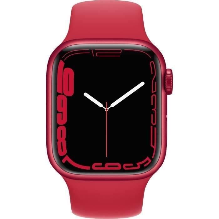 Apple Watch Series 7 GPS + Cellular - 41mm - (PRODUCT)RED Boîtier Aluminium - Bracelet (PRODUCT)RED - Reconditionné - Excellent