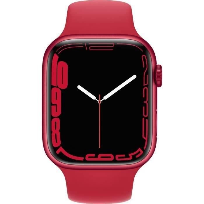 Apple Watch Series 7 GPS - 45mm - (PRODUCT)RED Boîtier Aluminium - Bracelet (PRODUCT)RED Sport - Reconditionné - Excellent état - Apple