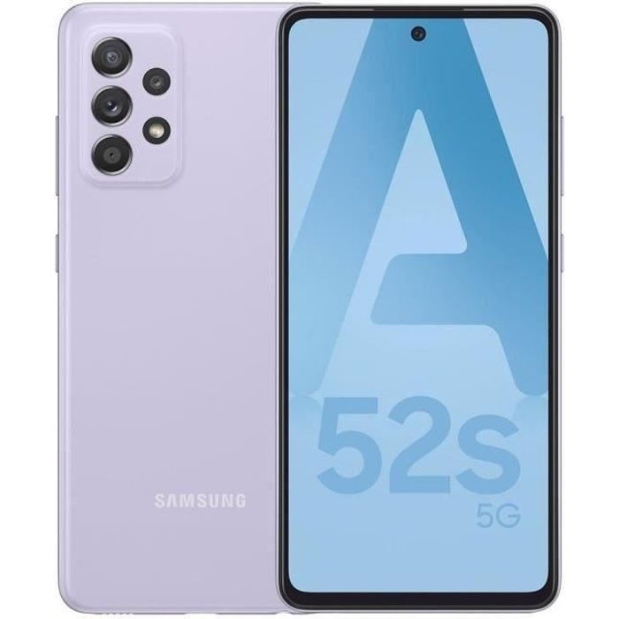 SAMSUNG Galaxy A52s 128Go 5G Lavande (2021) - Reconditionné - Excellent état Reconditionné - Samsung reconditionné disponible sur Cdiscount Seconde Vie