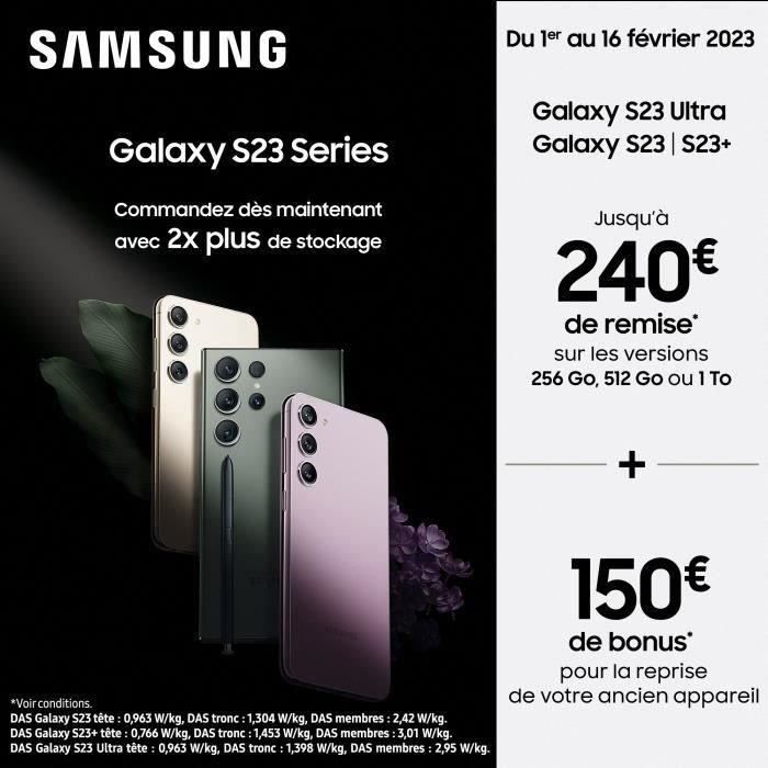 SAMSUNG Galaxy S23 256Go Noir - Reconditionné - Excellent état Reconditionné - Samsung reconditionné disponible sur Cdiscount Seconde Vie
