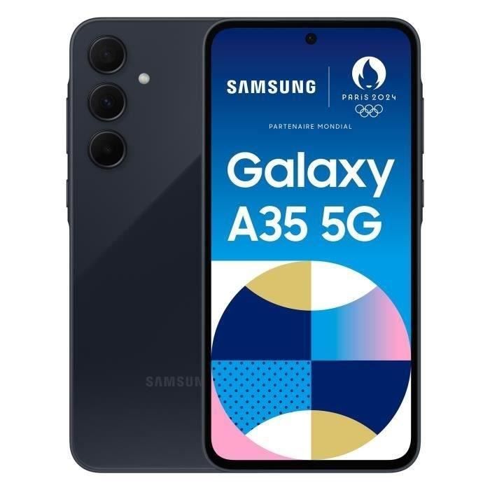 Samsung Galaxy A35 Smartphone 256 Go 5G Bleu nuit (2024) - Reconditionné - Excellent état
