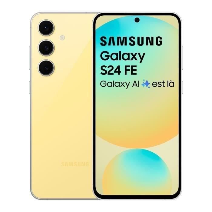 Samsung Galaxy S24 FE Smartphone 256 Go Jaune (2024) - Reconditionné - Excellent état