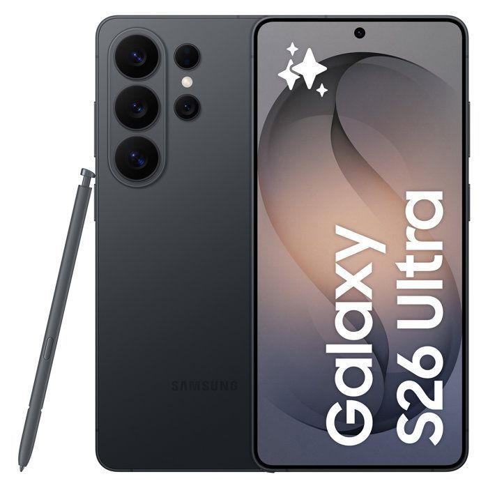 SAMSUNG Galaxy S26 Ultra AI Smartphone 256 Go Noir (2026) - Reconditionné - Excellent état