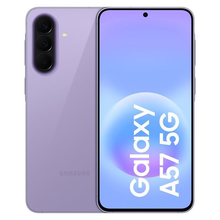 SAMSUNG Galaxy A57 5G AI Smartphone 128 Go Lavande (2026) - Reconditionné - Excellent état