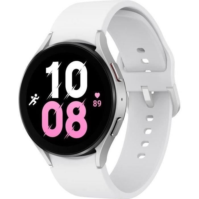 SAMSUNG Galaxy Watch5 44mm Bluetooth Argent (2022) - Reconditionné - Excellent état SAMSUNG Galaxy Watch5 44mm Bluetooth Argent (2022) - Reconditionné - Excellent état
