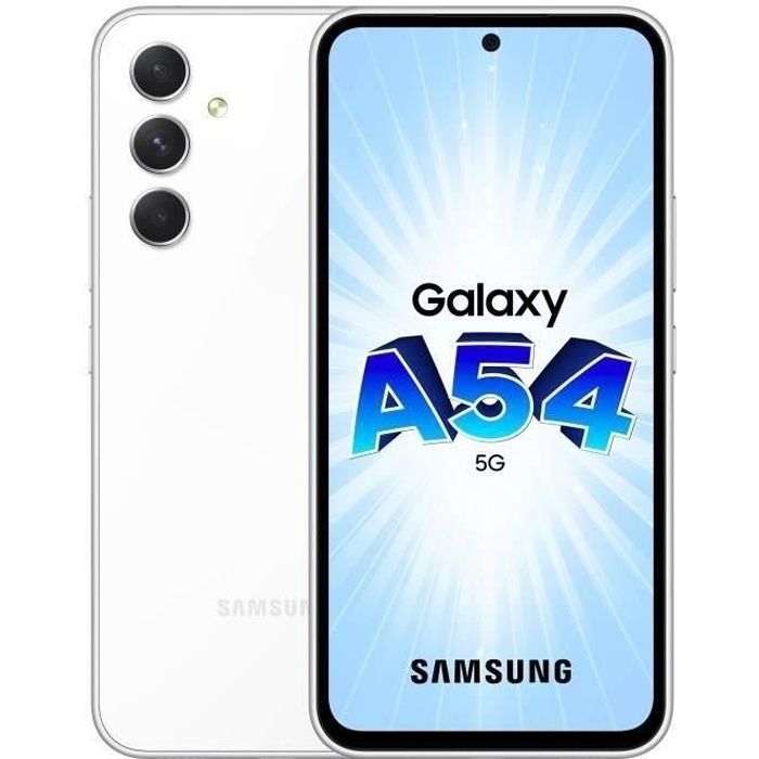 SAMSUNG A54 128Go 5G Blanc (2023) - Reconditionné - Excellent état