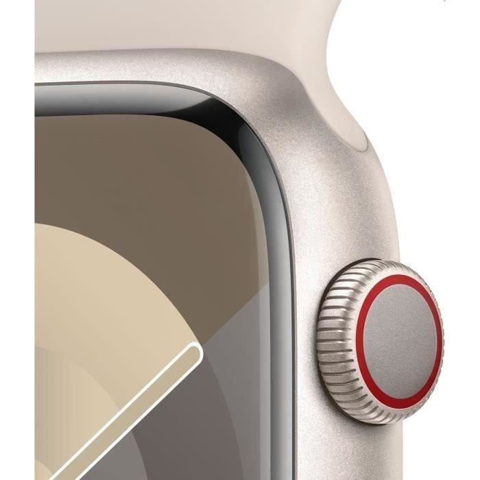 Apple Watch Series 9 GPS 45mm Boîtier Starlight Aluminium — free download