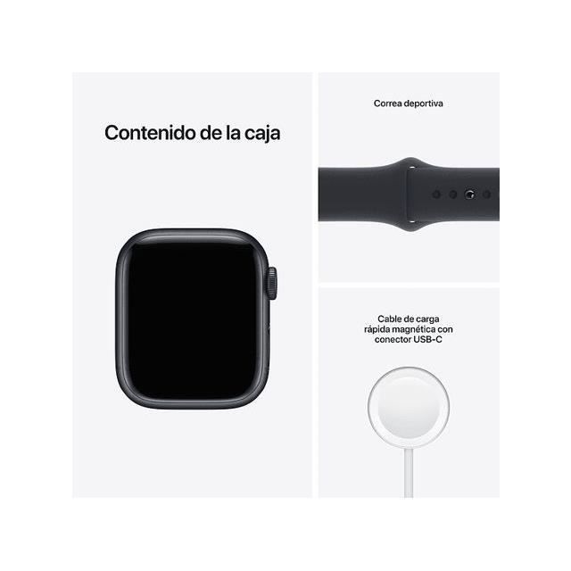 Apple Watch Series 7 GPS 41 - Aluminium Midnight - Sport band