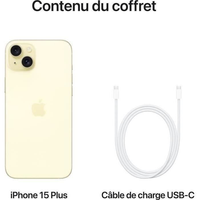 APPLE iPhone 15 128GB Yellow (eSIM） (2023) - Reconditionné