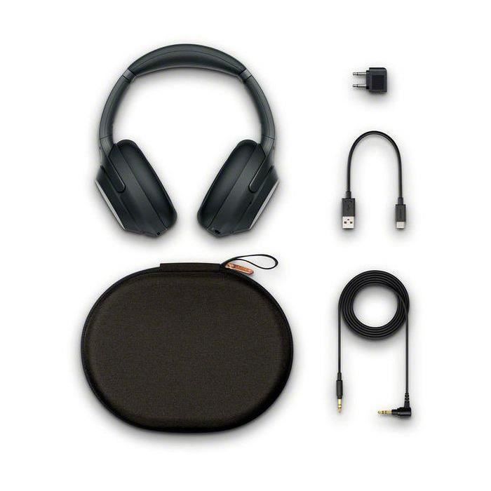 SONY casque sans fil à réduction de bruit WH-1000XM3 - Noir (2018