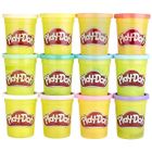 PLAYDOH Lot de 12 pots de pâte à modeler Play-Doh - Couleurs Été