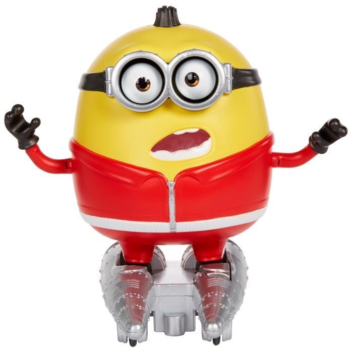 Figurine Deluxe Minions - Otto et Skate 9 cm - MATTEL - Jaune - Sons et accessoires emblématiques