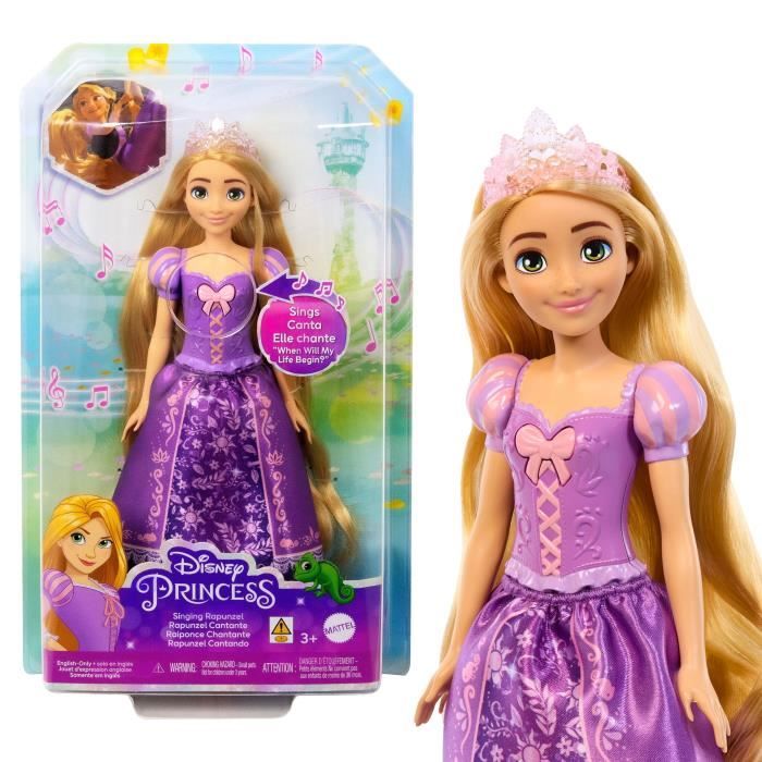 POUPEE RAIPONCE CHANTANTE - MATTEL - HPH55 - POUPEE MANNEQUIN DISNEY