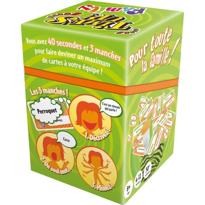 Asmodee - Repos Production - Time's Up Family (avec sablier géant) - Jeux de société - Jeux de Cartes - Jeux