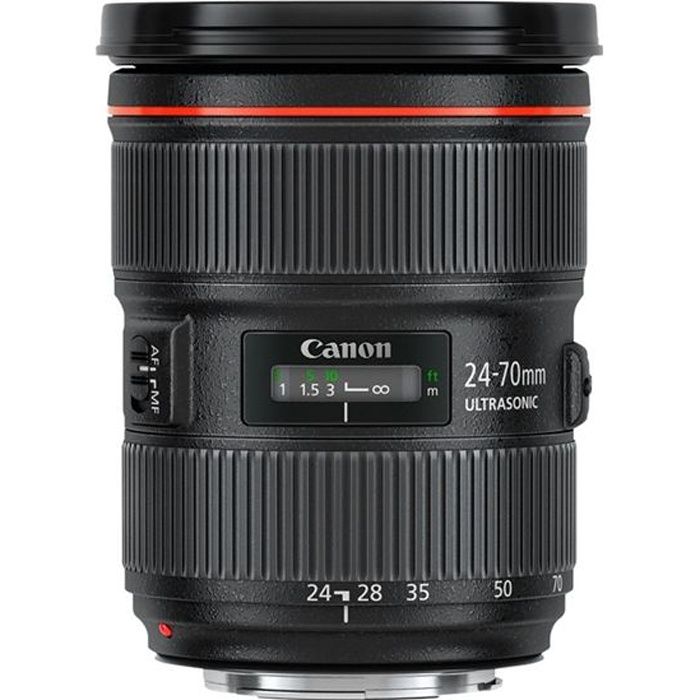 Objectif Canon EF 24-70 mmf/2,8L II USM - Zoom rapide pour prises de vues en basse lumière
