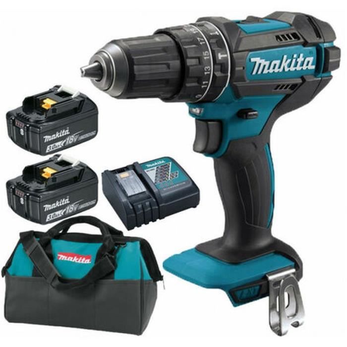 MAKITA PERCEUSE VISSEUSE A PERCUSSION + 2 BATTERIES 18V 3AH LIION