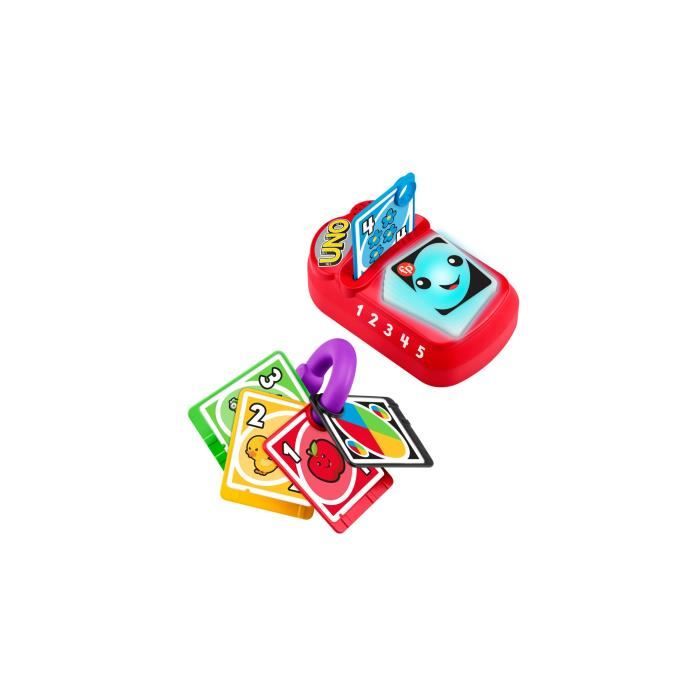 Jouet d'éveil Fisher-Price Mon Premier Uno Bilingue pour enfant - Mixte - Rouge