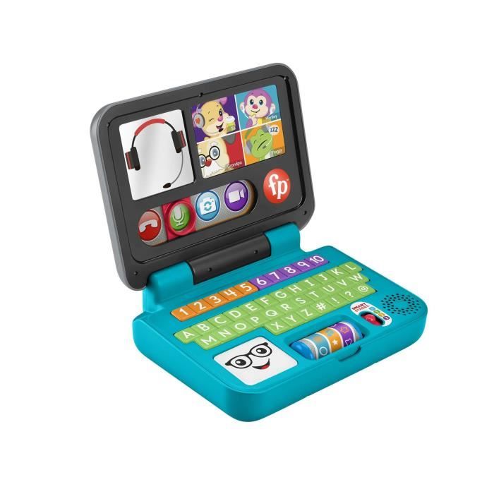 Fisher-Price - Mon premier ordinateur portable Rires et éveil - Eveil bébé - Dès 6 mois HGW99