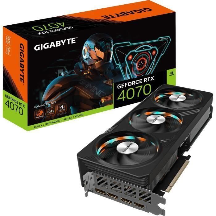 GIGABYTE - GeForce - Carte Graphique - RTX 4070 GAMING OC - 12G