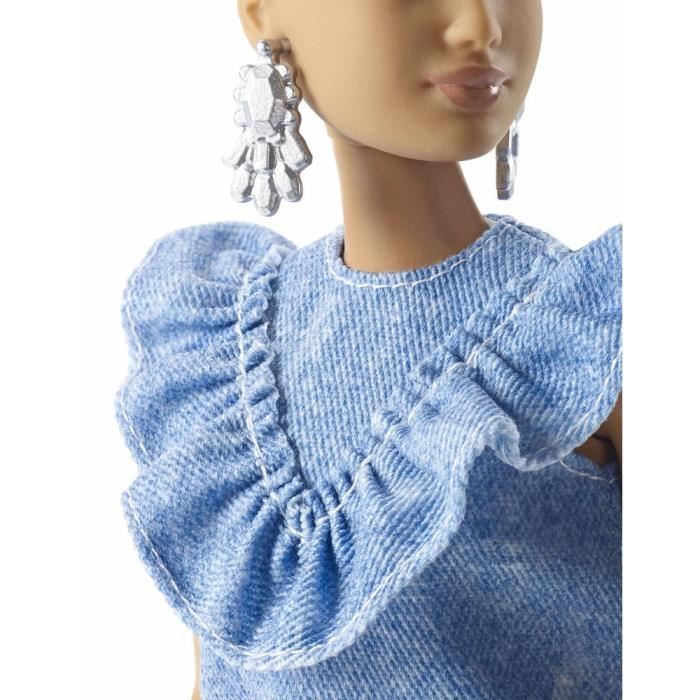 BARBIE Fashionistas 95 Robe en Jean Cdiscount Jeux Jouets