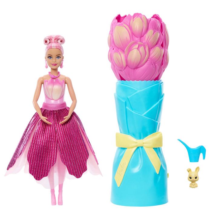 Poupée Barbie Pétals Pop JMF57 – Parfumée avec Bouquet et Accessoires