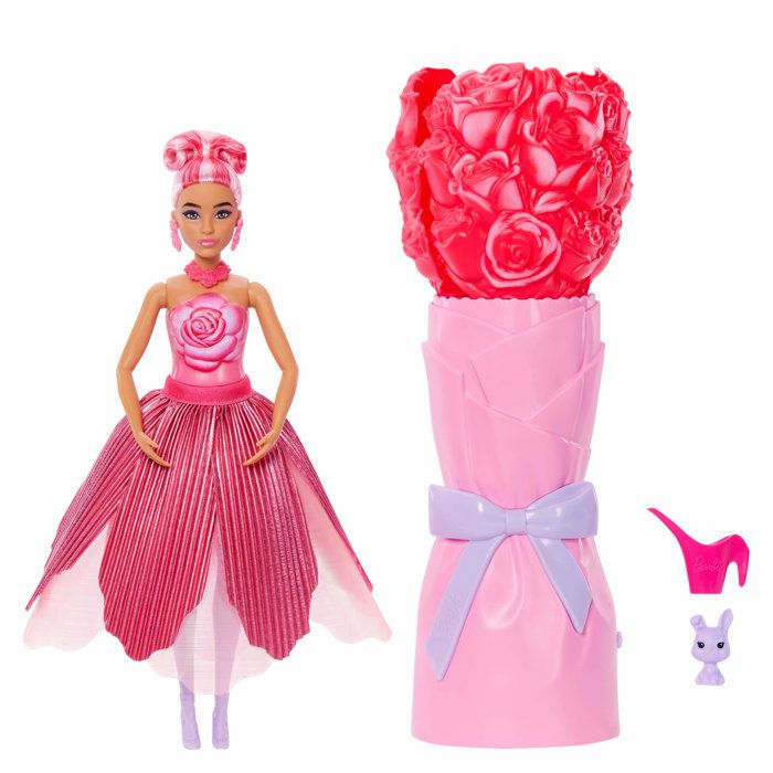 Barbie Poupée PÉTALS POP et Accessoires