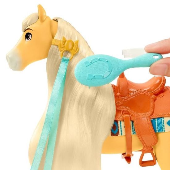 Spirit L'indomptable - Coffret Miradero Figurine Chica Linda à Coiffer Avec Accessoires, Jouet Enfant