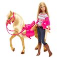 Poupée Barbie et son Cheval - Mattel - Ravissante cavalière - Accessoires inclus-1