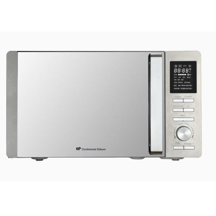 Micro ondes combiné CONTINENTAL EDISON CEMO25SG13S3 25 Porte Miroir Grill Convection