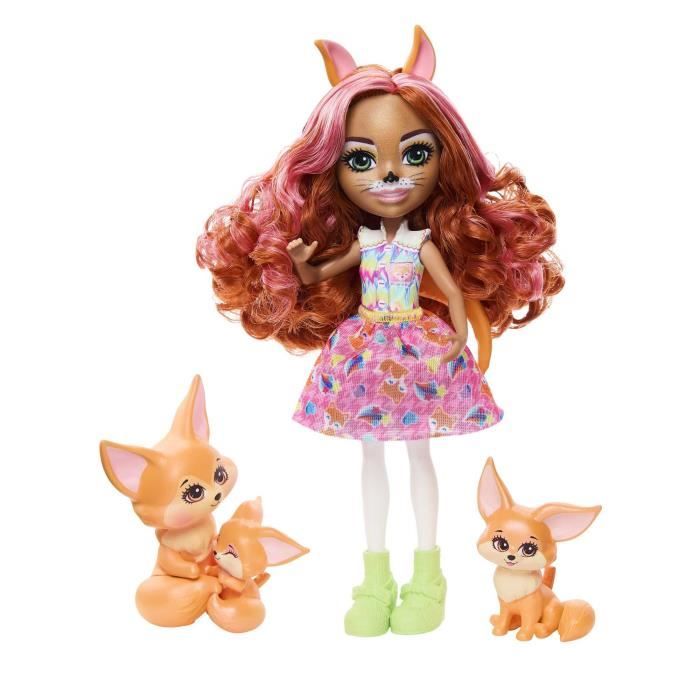 Enchantimals - Poupées Bêtes Citadines de la famille Finch Renard Fennec -  Mini Poupée - Cdiscount Jeux - Jouets