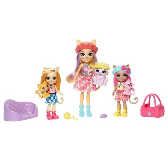 ENCHANTIMALS Coffret Jour De Pêche, Mini-poupée Sashay Phoque, Figurine