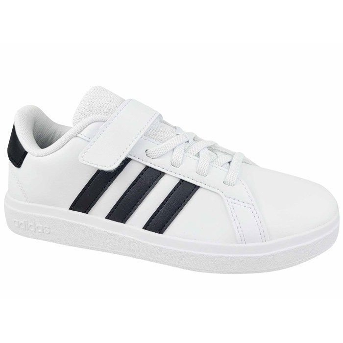 Adidas Chaussures de Tennis - ADIDAS - Grand Court 2.0 - Enfant - Cuir Synthétique - Semelle Caoutchouc