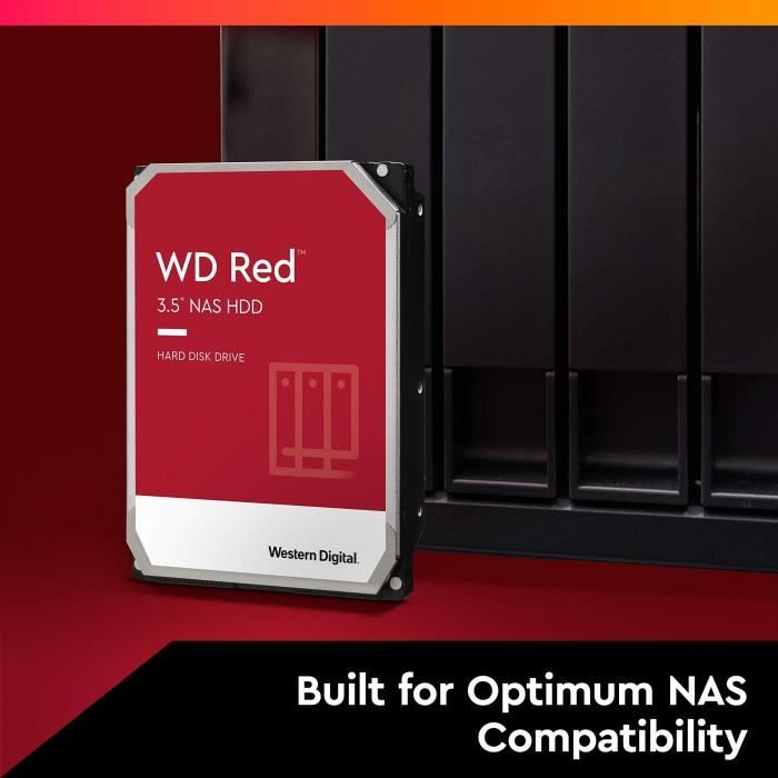 WD Red™ - Disque dur Interne NAS - 4To - 5 400 tr/min - 3.5 (WD40EFAX) -  Cdiscount Informatique