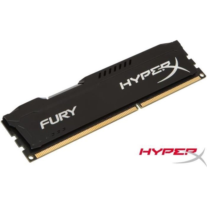 HyperX FURY Black DDR3 8Go 1866MHz CL10 240-pin DIMM - HX318C10FB/8 Reconditionné - Kingston reconditionné disponible sur Cdiscount Seconde Vie