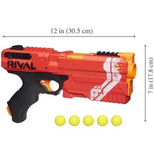PISTOLET BILLE MOUSSE Nerf Rival Kronos Rouge XVIII-500 et Billes en Mou