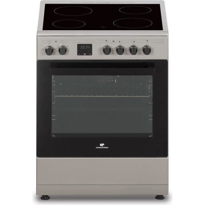 Cuisinière vitrocéramique CONTINENTAL EDISON CECV60FCS - 4 feux