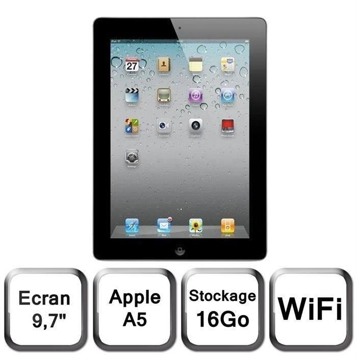  iPad 2 - 9,7" - 16 Go - iOS 5 - Wifi - 2
